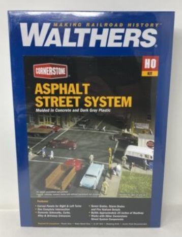 Walthers 933-3194 HO Asphalt Street System Building Kit