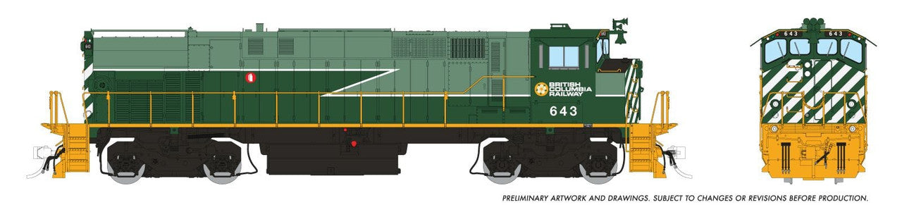 Rapido Trains 033531 HO BC Rail M420 Diesel Locomotive - DC/DCC/Sound #643