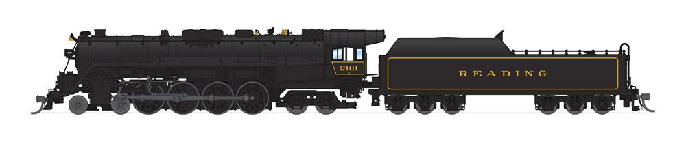 Broadway Limited 7401 N RDG T1 4-8-4 Steam Loco - Sound/DC/DCC, Smoke #2108