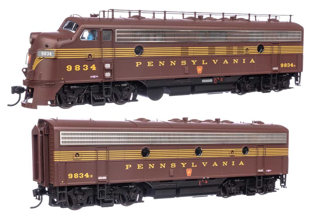 Walthers 920-42537 HO PRR EMD FP7 & F7B Diesel Loco - Sound & DCC #9834A, #9384B