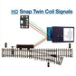 Dwarvin DVTSTC3-1NP HO Turnout Snap Twin Coil 3 wire 3 Dwarf Signals Kit No Pwr