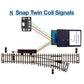 Dwarvin DVTSTC3-2 N Turnout Snap Twin Coil 3 Wire 3 Dwarf Signals w/Power Supply