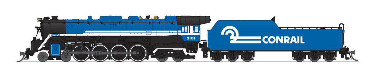 Broadway Limited 7412 N Conrail T1 4-8-4 Steam Loco - Sound/DC/DCC, Smoke #2101