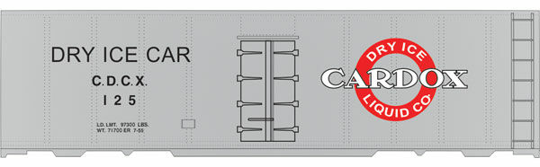 Tichy 10134 HO Cardox Dry Ice Reefer Decal Sheet