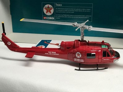 Corgi US50407 1:50 Red Texaco Texas Pipeline Huey Iroquois Helicopter