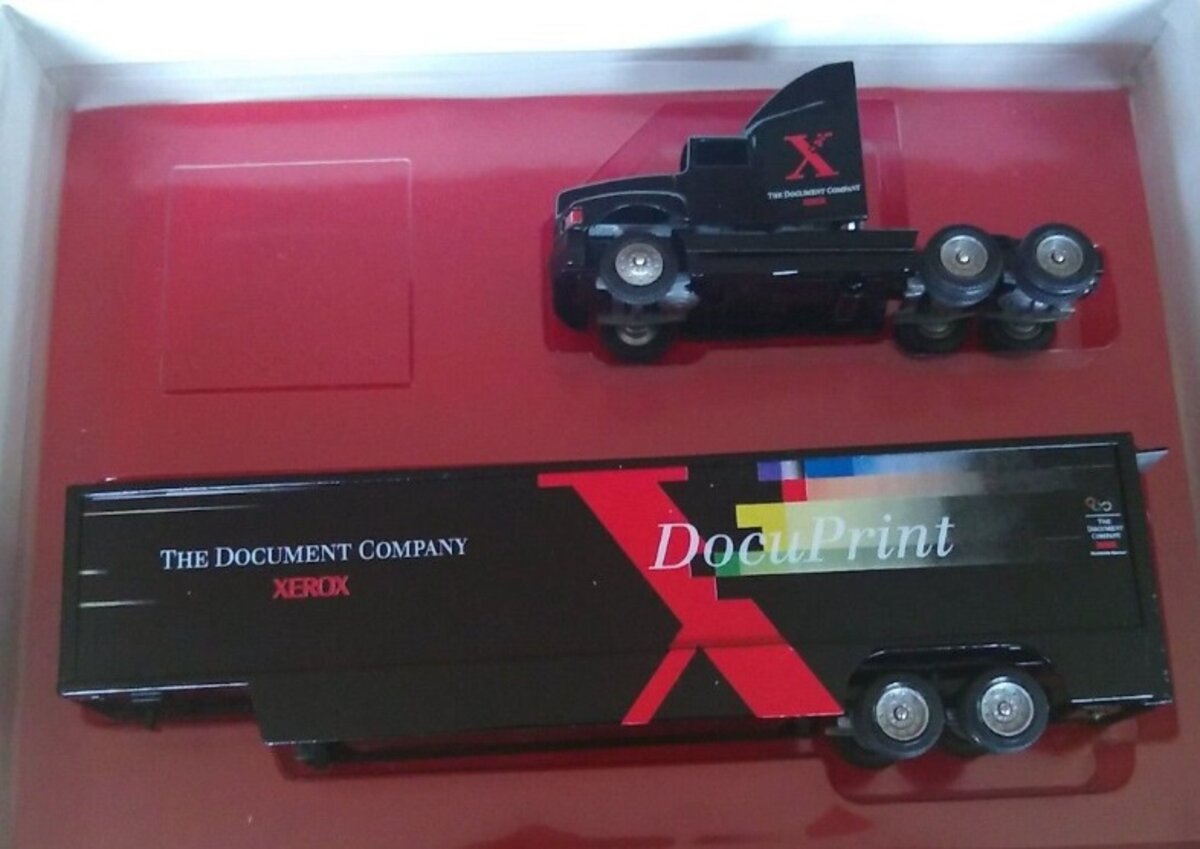 Winross 148-3 1:64 Black Docuprint Xerox Semi Tractor Trailer Truck