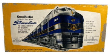 Strombecker R210 HO Scale Wood Baltimore & Ohio Columbian Streamliner Model Kit