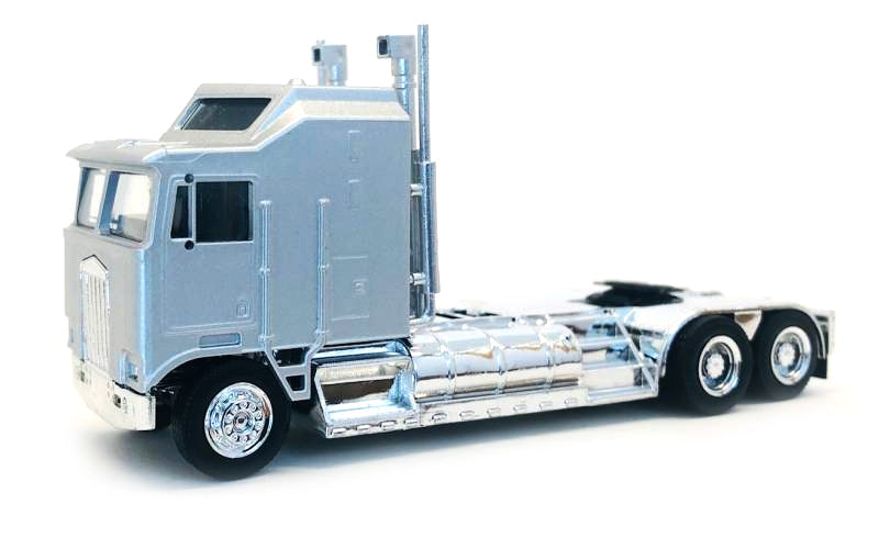 Herpa 035264 HO Assembled Silver Kenworth K100 Truck w/5-Bar Grill & XXLChassis