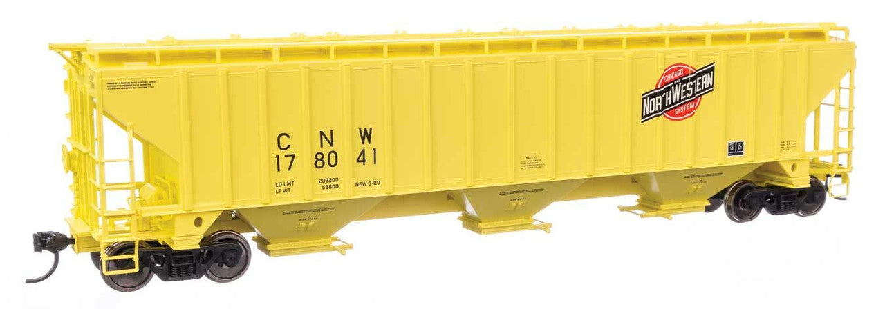 Walthers 910-49033 HO CNW 57' Trinity 4750 3-Bay Covered Hopper RTR #178041