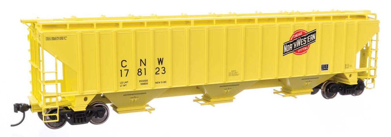 Walthers 910-49034 HO CNW 57' Trinity 4750 3-Bay Covered Hopper RTR #178123