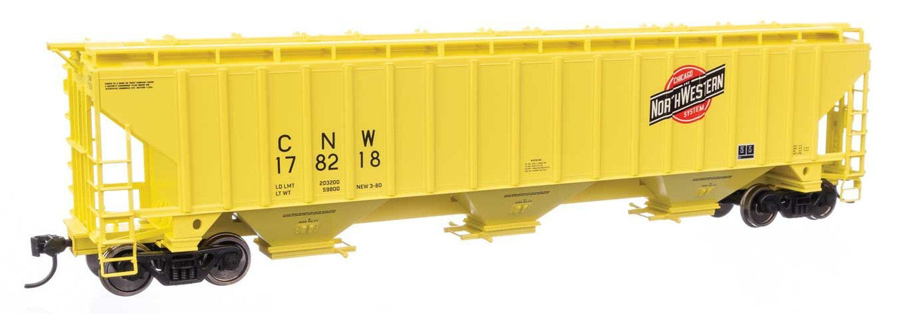 Walthers 910-49035 HO CNW 57' Trinity 4750 3-Bay Covered Hopper RTR #178218