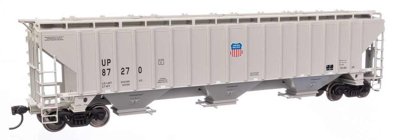 Walthers 910-49058 HO UP 57' Trinity 4750 3-Bay Covered Hopper RTR #87270