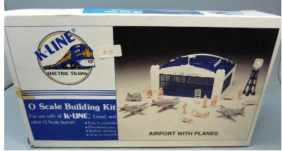 K-Line K-4021 O Scale Airport Snap Fit  Building Kit w/Pre-Colored Parts