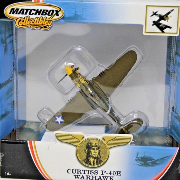 Matchbox 97478-07181/72 P-40E Warhawk Airplane W/White Star Diecast  Collectible