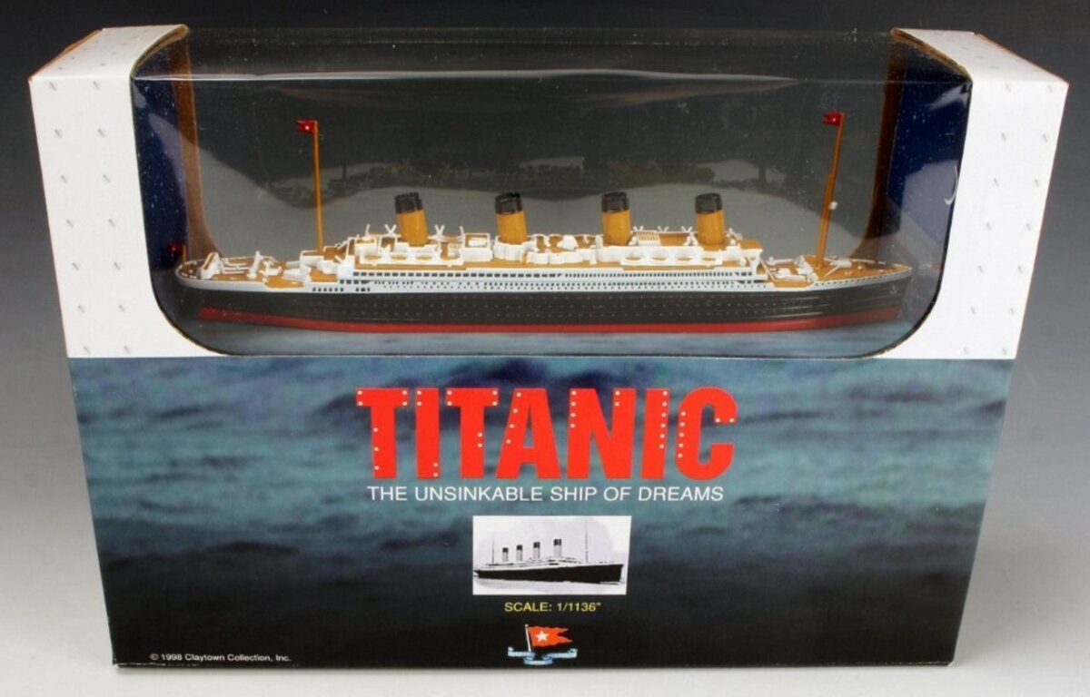 Claytown Collection Inc. 50003 1/1136" 1998 Titanic The Unsinkable Ship Diecast