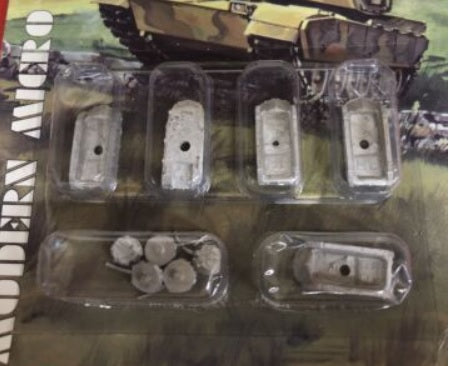 GHQ G109 1/285 Micro Armour (6mm) PaK 40 & SdKfz II Crews Pewter Kit ...