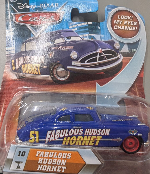 Disney Pixar Cars The World of Cars Lenticular Eyes Series 1 Fabulous Hudson Hornet Diecast Car