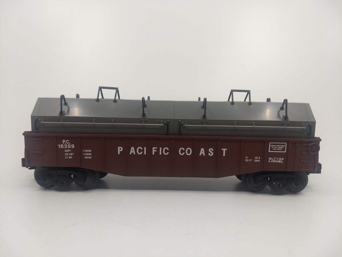 Lionel 6-16359 O Gauge Pacific Coast Gondola with Coil Covers