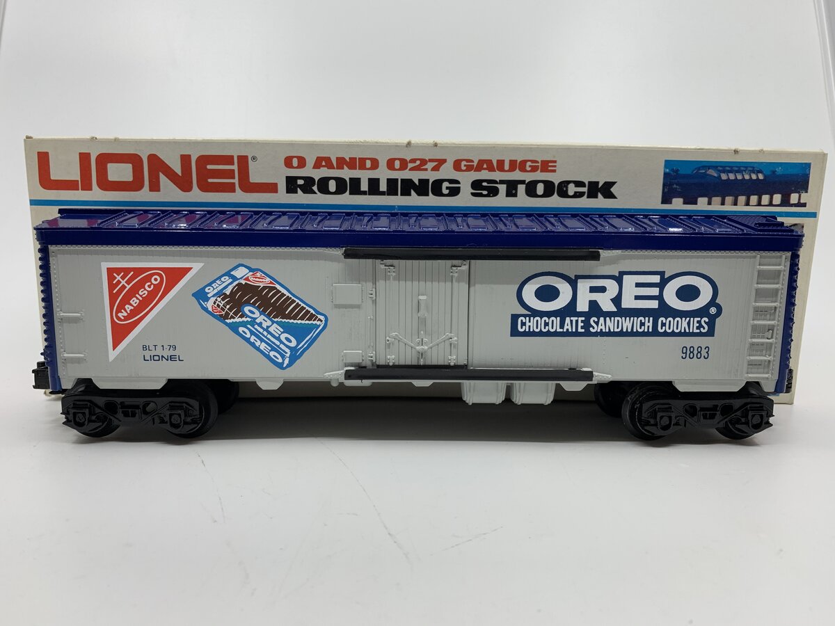 Lionel 6-9883 O Gauge Nabisco Oreo Billboard Reefer Car NIB