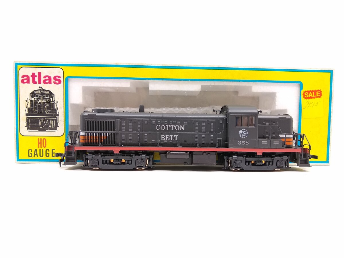 Atlas 8010 HO Scale Cotton Belt RS-3 Diesel Black Widow #358