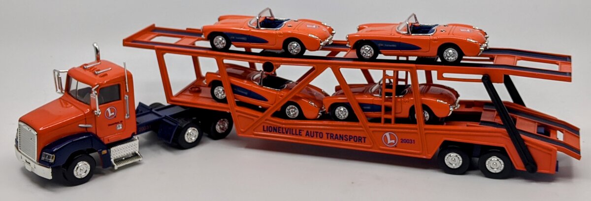 Lionel 6-46402 Lionelville Auto Transport Truck w 4 Corvettes Car Carrier #20031