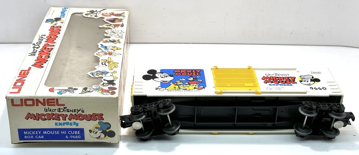 Lionel 6-9660 O Gauge Mickey Mouse Hi-Cube Boxcar LN/Box