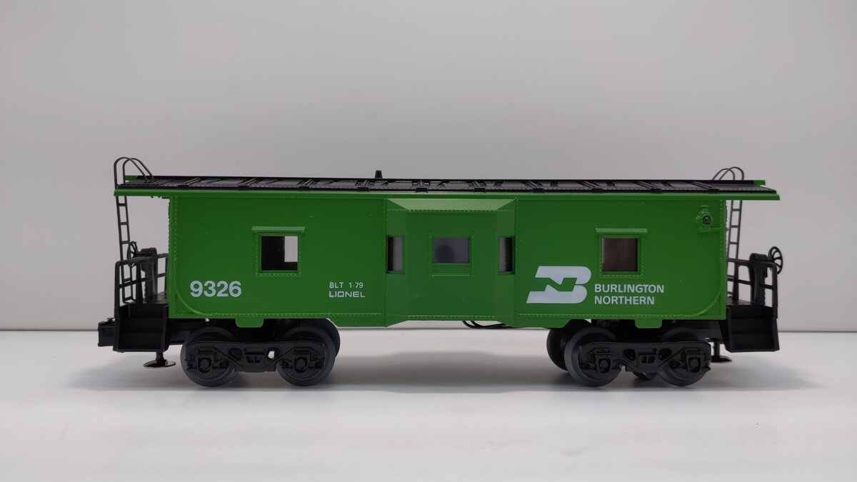 Lionel 6-9326 O Gauge Burlington Northern Bay Window Caboose EX/Box