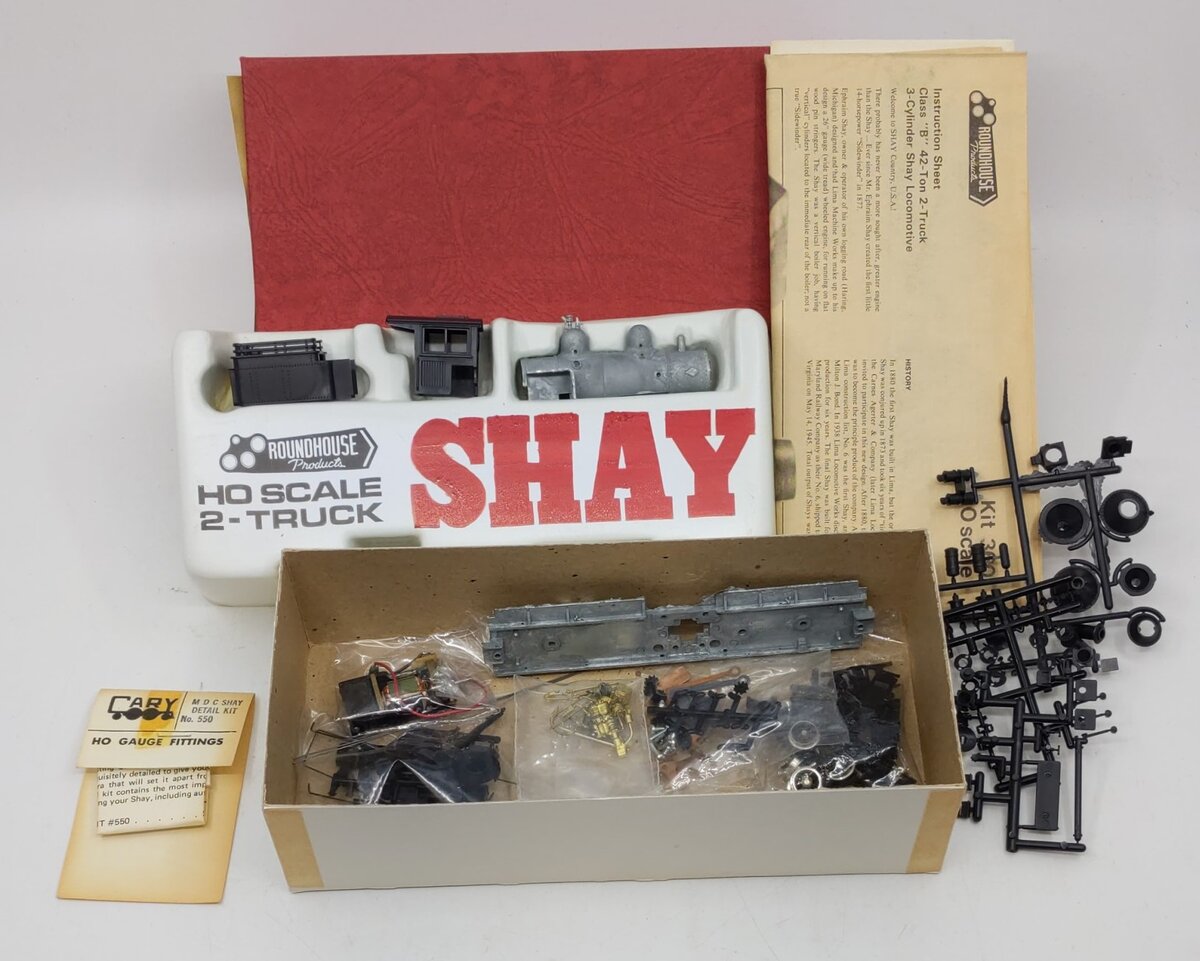 Roundhouse 360 HO Undecorated 2-Truck Shay Kit