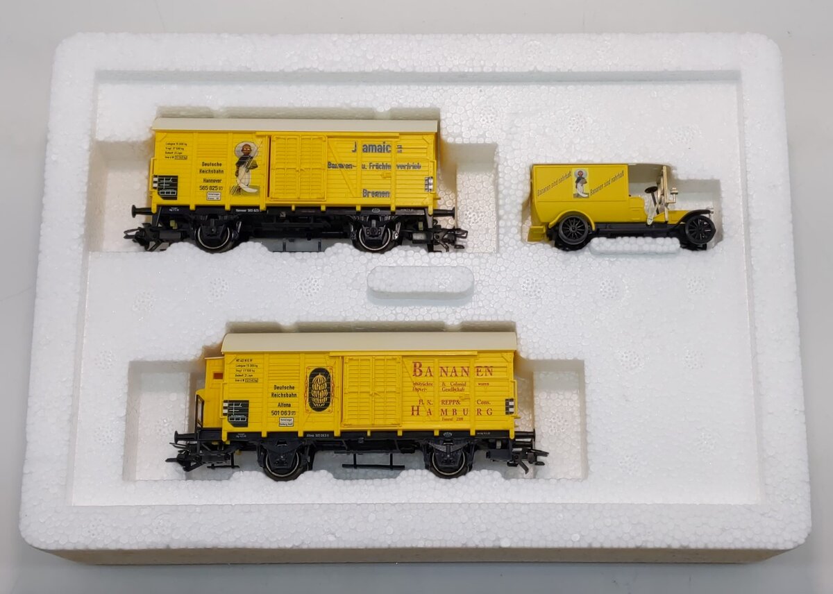 Marklin 4876 HO Scale Banana Transport Car Set (Set of 3) LN/Box