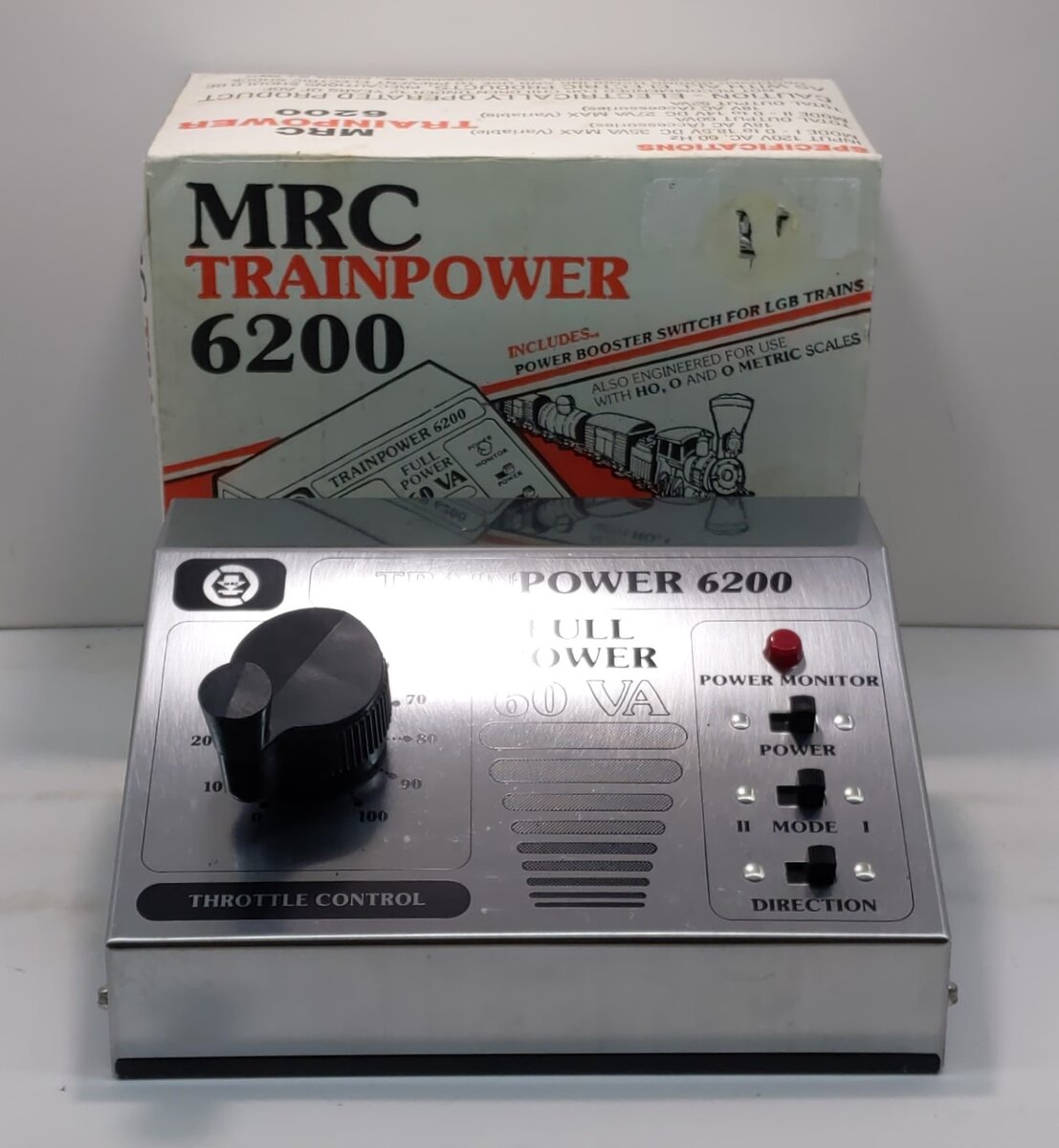 Trainpower 6200 Train Power Throttle Controller 60 VA DC Hobby deals HO Locomotive