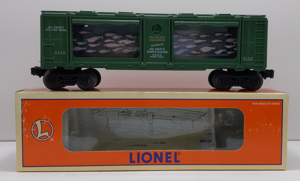 Lionel 6-16742 O Gauge Gil Finn's Trout Ranch Animated Aquarium Car #3435