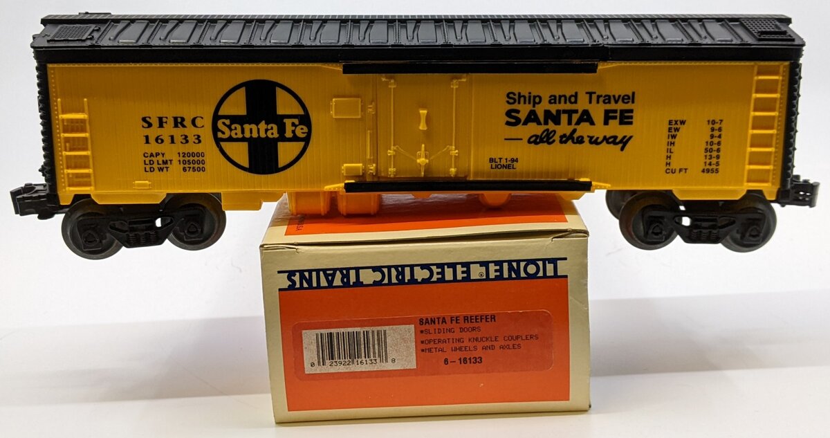 Lionel 6-16133 O Gauge Santa Fe Reefer