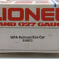 Lionel 6-9453 O Gauge MPA Railroad Boxcar