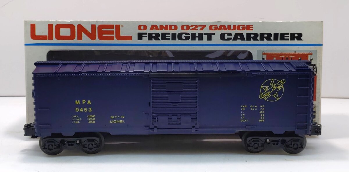 Lionel 6-9453 O Gauge MPA Railroad Boxcar