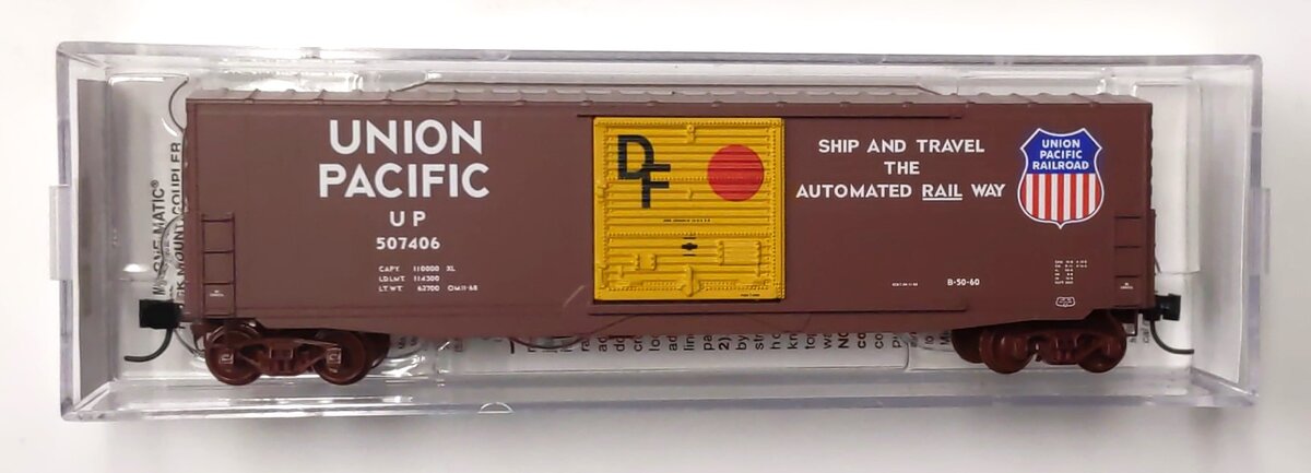 Micro-Trains 18000361 N Union Pacific 50' Boxcar #507406 LN/Box