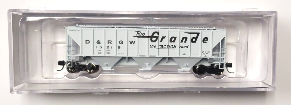 Trainworx Inc 24401-05 N Rio Grande Pullman 4427 High-Side Cvrd Hopper #15219