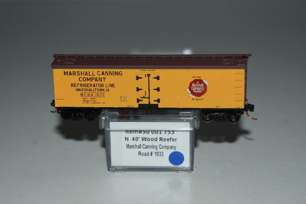 Atlas 50001753 N 40' Wood Reefer, Marshall Canning Company #1933