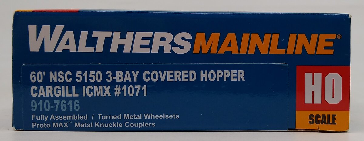 Walthers 910-7616 HO Cargill ICMX 60' NSC 5150 3-Bay Covered Hopper #1071