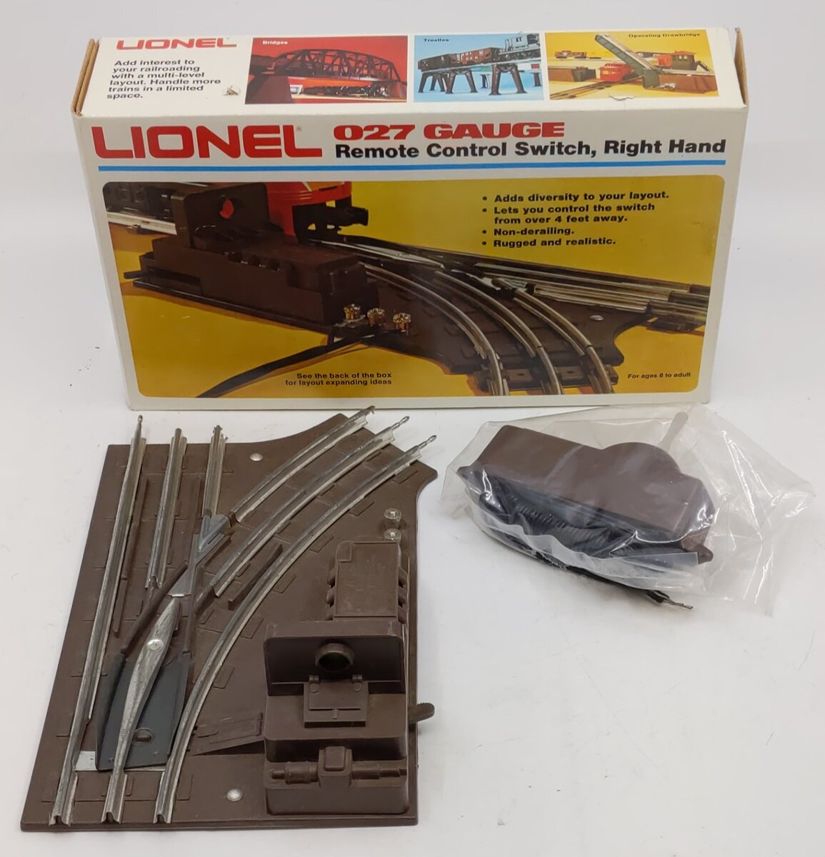 Lionel 6 5122 027 Right Hand Remote Control Switch Turnout Trainz