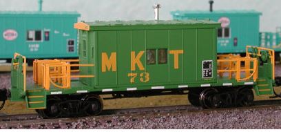 Bluford Shops 24200 N Scale MKT Short Roof Transfer Caboose #73