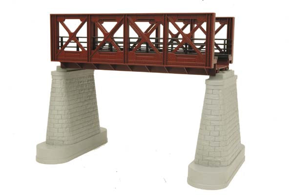 MTH 40-1032 O Gauge Rust Girder Bridge and Bridge Piers