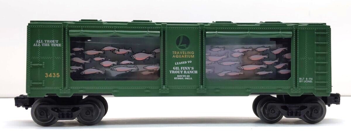 Lionel 6-16742 O Gauge Gil Finn's Trout Ranch Animated Aquarium Car #3435