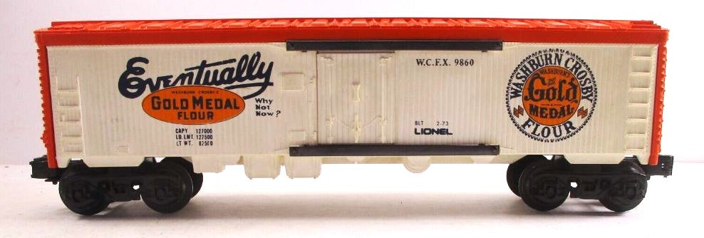 Lionel 6-9860 O Gauge Gold Medal Flour Billboard Reefer Car EX