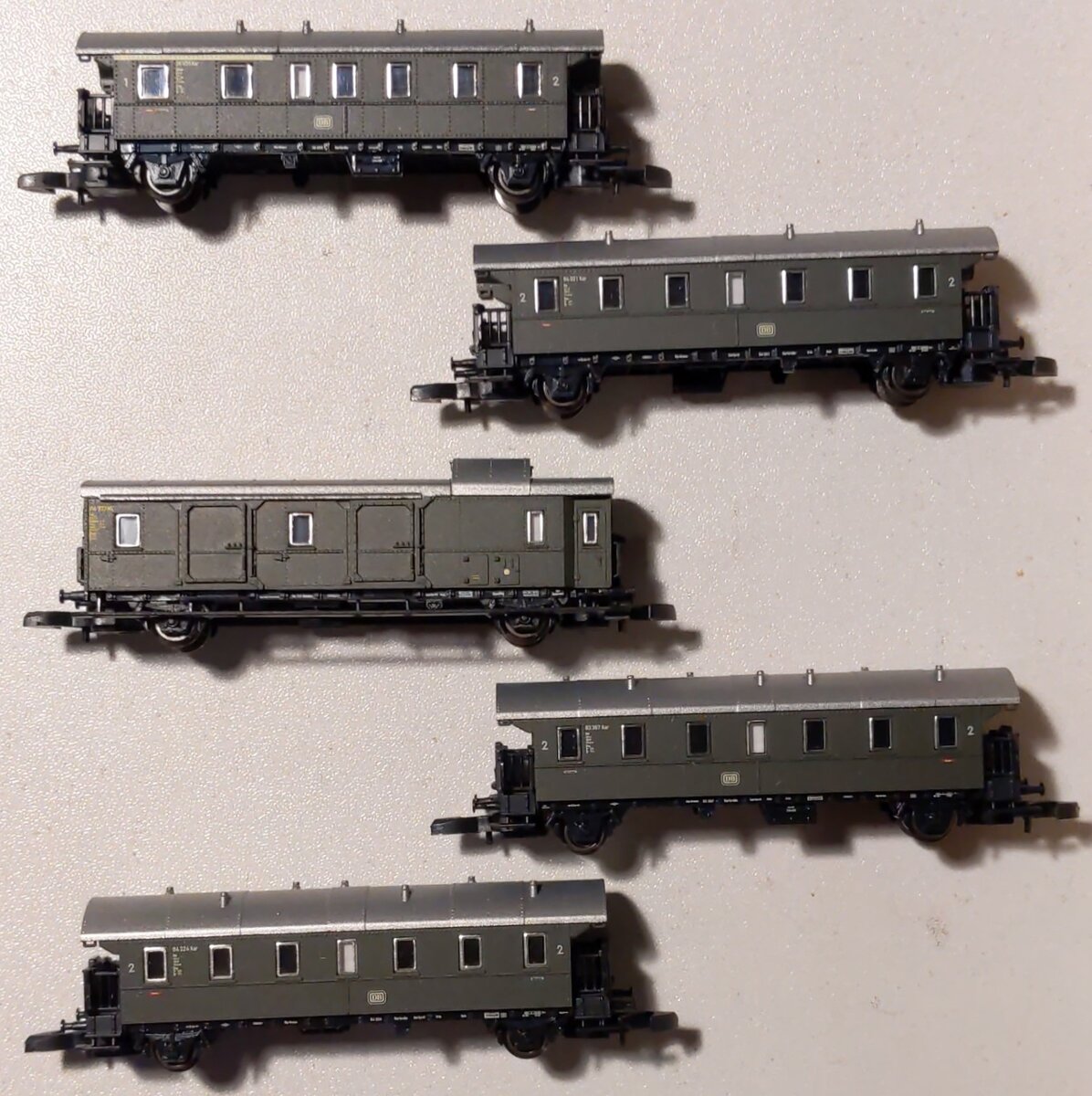 Marklin 87507 Z German Federal RR DB Höllentalbahn Passenger Set (Set of 5) LN