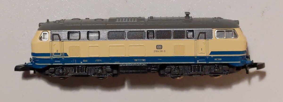 Marklin 8878 Z Scale DB Class 218 General-Purpose Diesel Hydraulic Locomotive EX