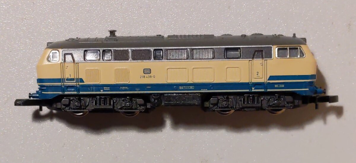 Marklin 8878 Z Scale DB Class 218 General-Purpose Diesel Hydraulic Locomotive EX