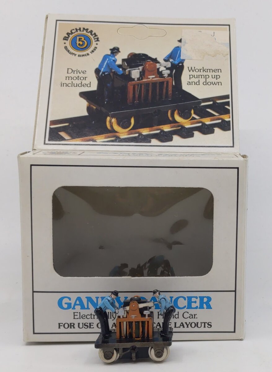 Bachmann 46202 HO Brown Gandy Dancer Operating Hand Car