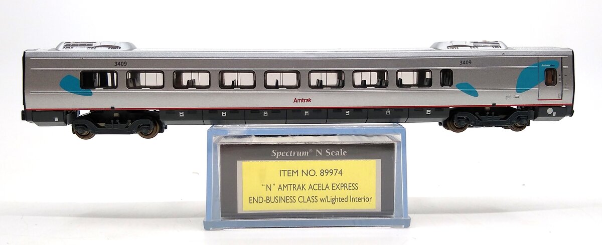 Bachmann 89974 N Scale Amtrak Acela Express End Car Trainz