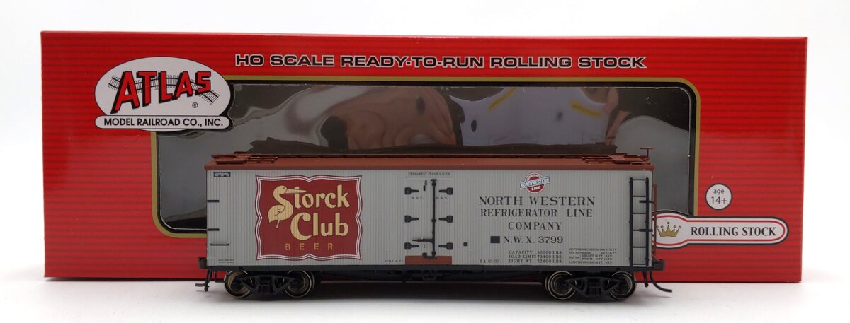 Atlas 20003092 HO Storck Club Beer NWX 40' Wood Reefer #3799