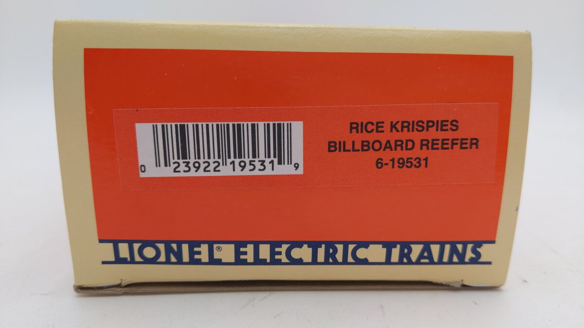 Lionel 6-19531 O Gauge Rice Krispies Billboard Reefer